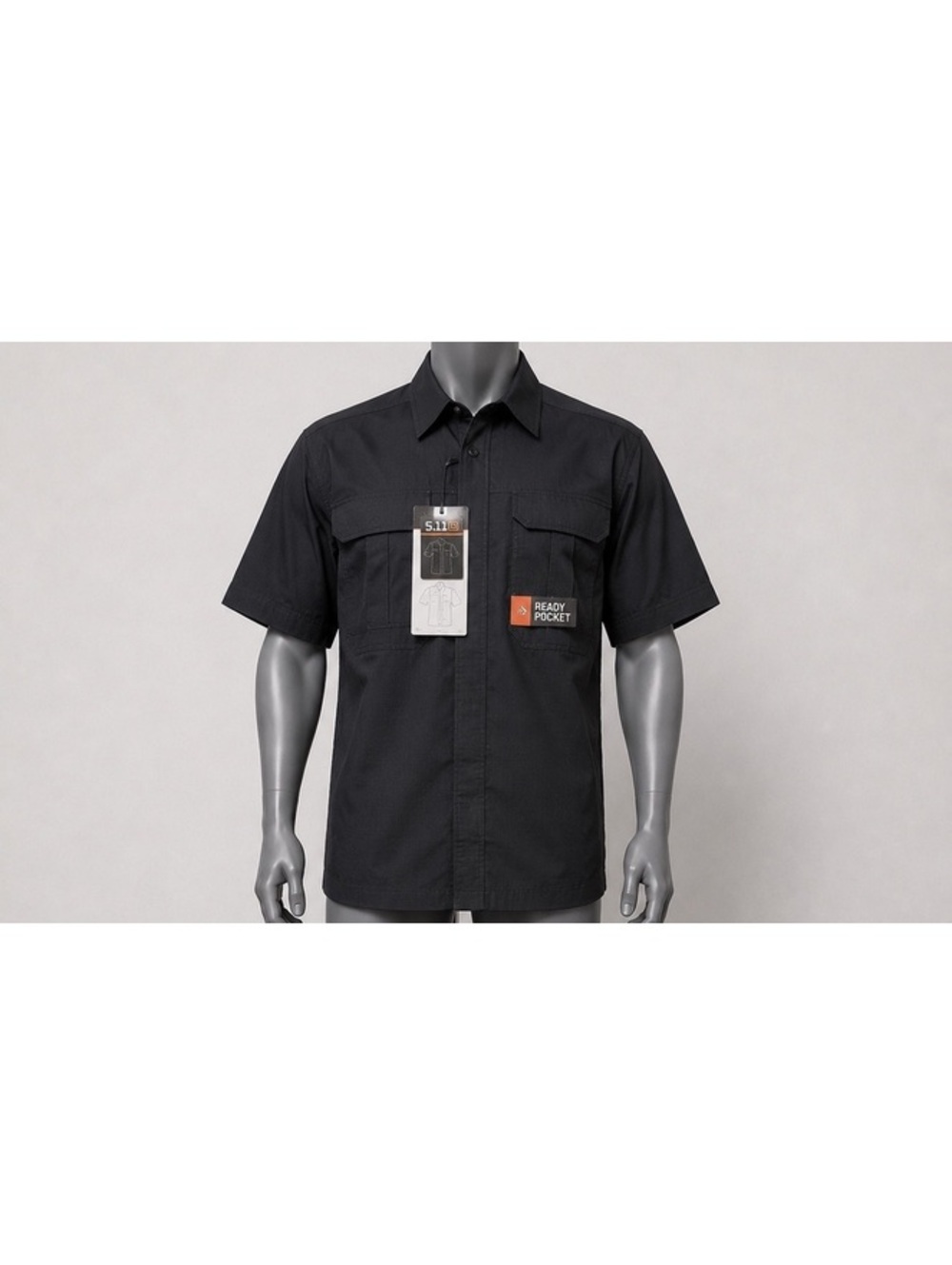 5.11 Tactical Pro Short Sleeve Shirt Men’s Large Black Ready Pocket NWT